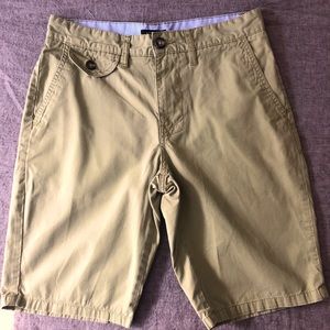 Green Cotton Shorts